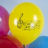 Воздушный шар (12''/30 см) С Днем Рождения! (нотки)